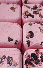 Load image into Gallery viewer, Patchouli, Jasmin and Ylang Ylang Shower Steamer with Rose Petals