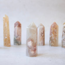 Load image into Gallery viewer, Flower Agate Towers Small