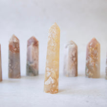 Load image into Gallery viewer, Flower Agate Towers Small