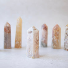 Load image into Gallery viewer, Flower Agate Towers Small