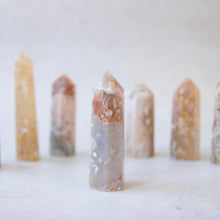 Load image into Gallery viewer, Flower Agate Towers Small