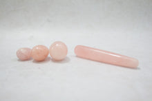 Load image into Gallery viewer, Rose Quartz Yoni Set with Wand