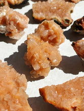 Load image into Gallery viewer, Medium Orange Heulandite Cluster