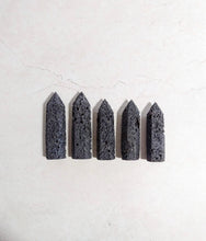 Load image into Gallery viewer, Black Lava Stone Tower