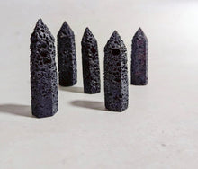 Load image into Gallery viewer, Black Lava Stone Tower