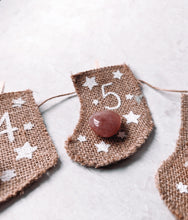 Load image into Gallery viewer, Crystal Hessian Advent Stockings