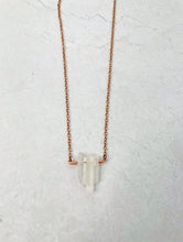 Load image into Gallery viewer, Long Clear Quartz Necklace