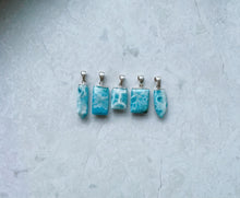 Load image into Gallery viewer, Stirling Silver Larimar Necklace