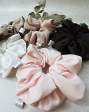 Load image into Gallery viewer, Oversized Matte Satin Crystal Scrunchie