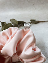 Load image into Gallery viewer, Oversized Matte Satin Crystal Scrunchie