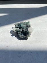 Load image into Gallery viewer, Black and Green Chalcedony with Apophyllite