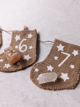Load image into Gallery viewer, Crystal Hessian Advent Stockings