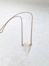 Load image into Gallery viewer, Long Clear Quartz Necklace