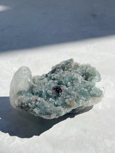 Load image into Gallery viewer, Black and Green Chalcedony with Apophyllite