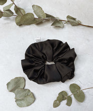 Load image into Gallery viewer, Oversized Matte Satin Crystal Scrunchie