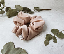 Load image into Gallery viewer, Oversized Matte Satin Crystal Scrunchie