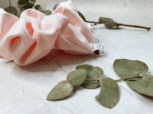 Load image into Gallery viewer, Oversized Matte Satin Crystal Scrunchie