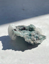 Load image into Gallery viewer, Black and Green Chalcedony with Apophyllite