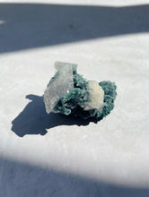 Load image into Gallery viewer, Black and Green Chalcedony with Apophyllite and Epistilbite