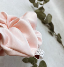 Load image into Gallery viewer, Oversized Matte Satin Crystal Scrunchie