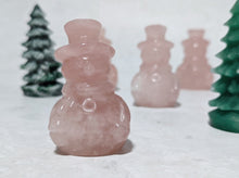 Load image into Gallery viewer, Rose Quartz Snowman
