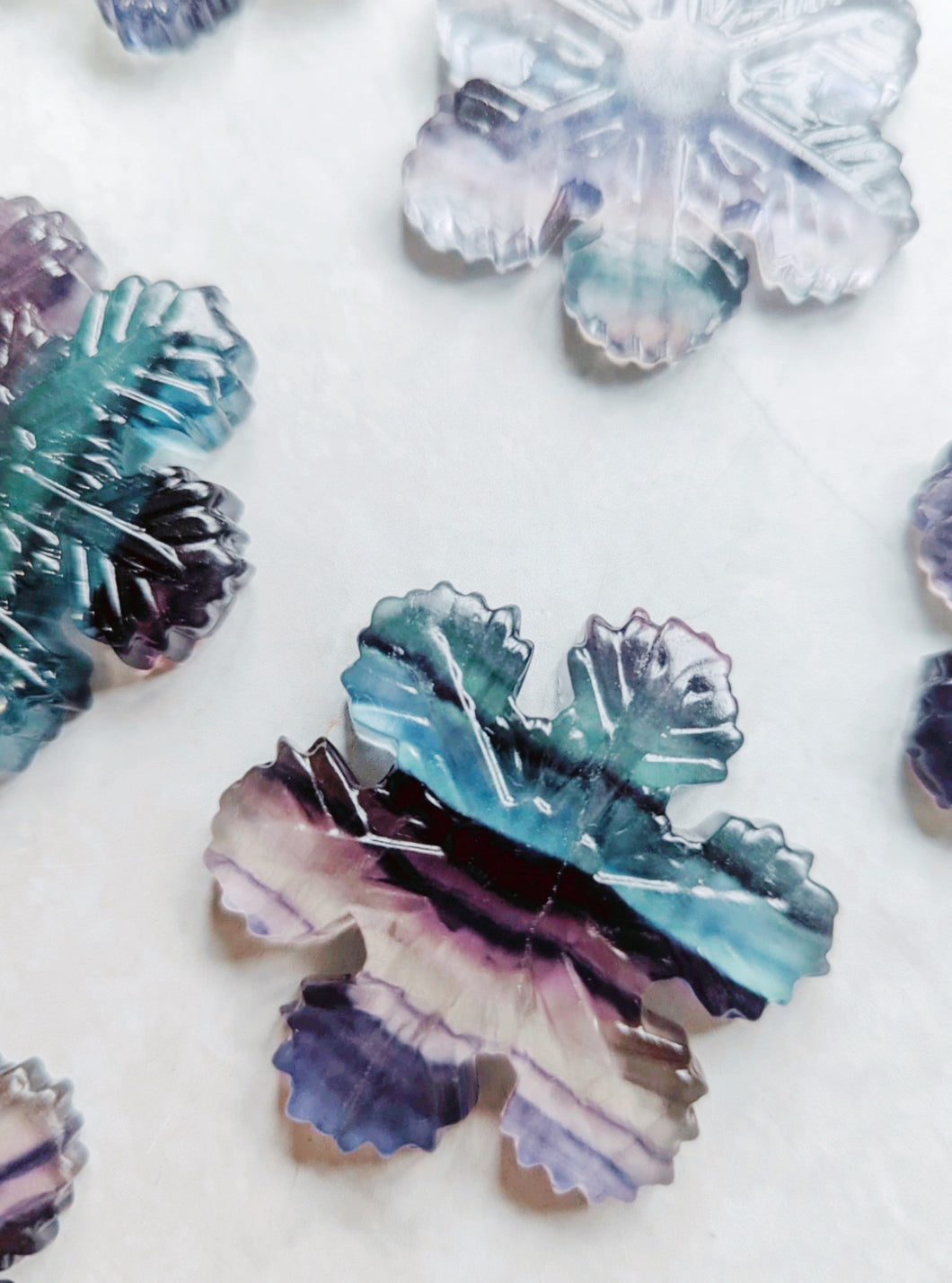 Fluorite Snowflake