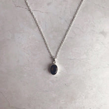 Load image into Gallery viewer, Stirling Silver Faceted Smoky Quartz Necklace
